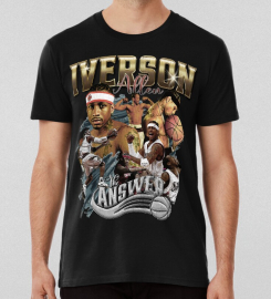 Allen Iverson 90s Vintage Style Bootleg T-shirt T-shirt